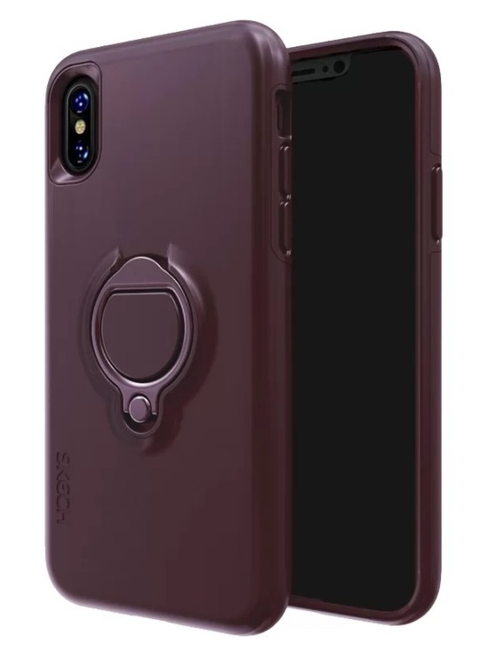 NWT Skech Vortex Ring Holder Phone Case in Burgandy iPhone XS/max new